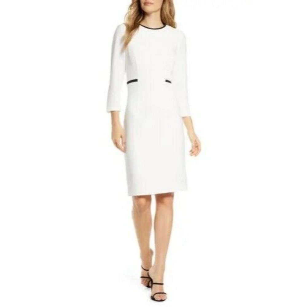 HARPER ROSE Ivory Body-Con Sheath Dress Size 10
